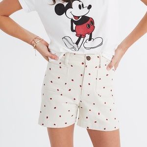 Madewell Emmett Shorts in Fresh Strawberries